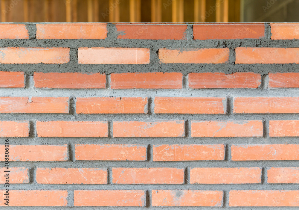 Fototapeta premium Red brick wall texture background