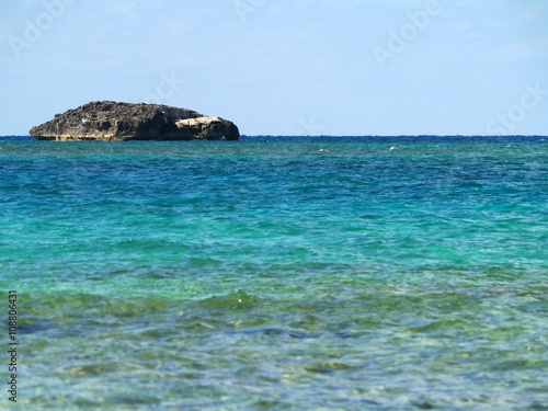 Felsen im Meer Karibik Sargasso See