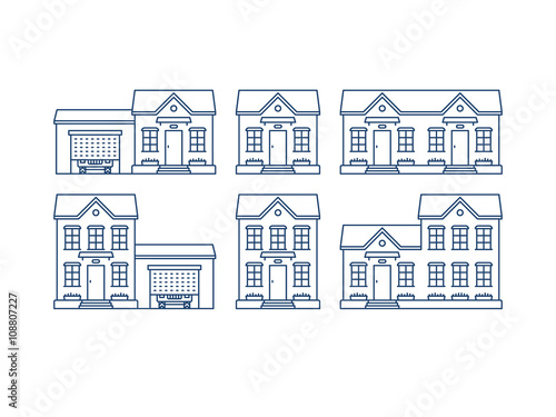 House vector set