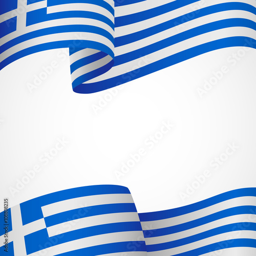 Decoration of Greek insignia on white