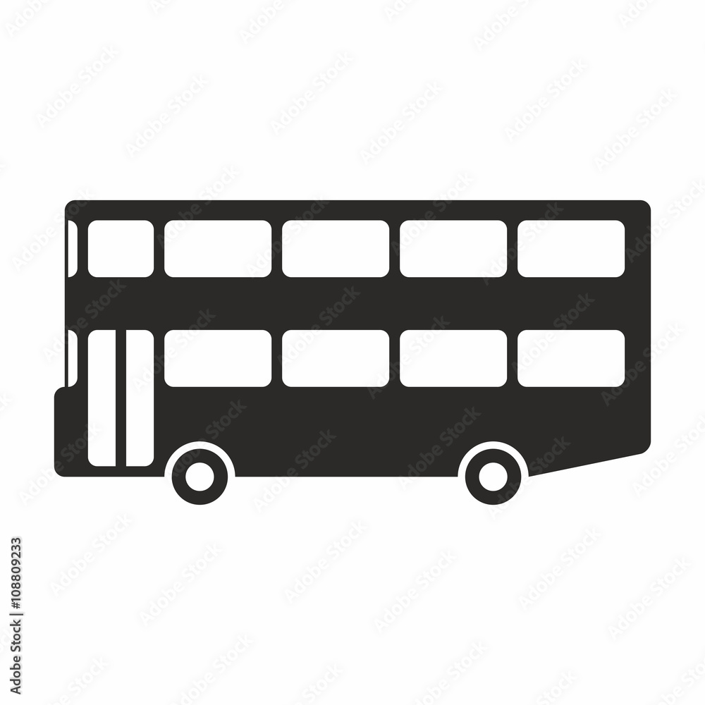 Two floor bus icon