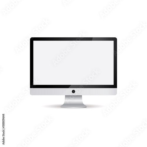 computer monitor, blank  space