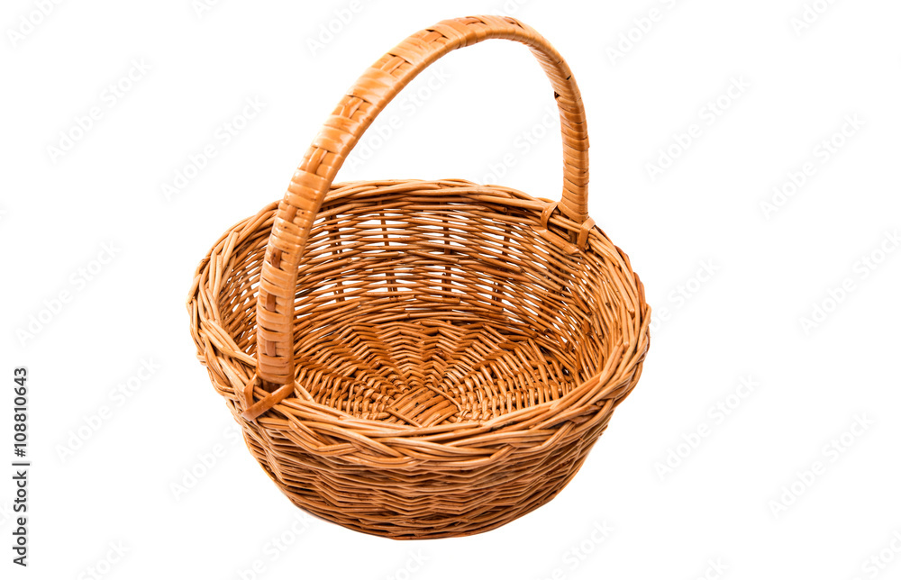 Fototapeta premium wicker basket isolated