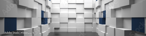 3D High Tech Room Background