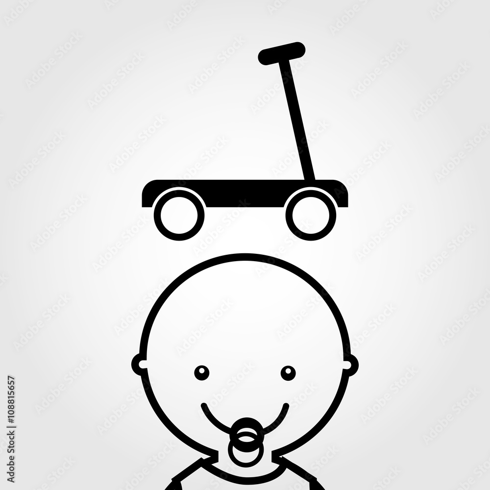 baby with toy design baby with toy design