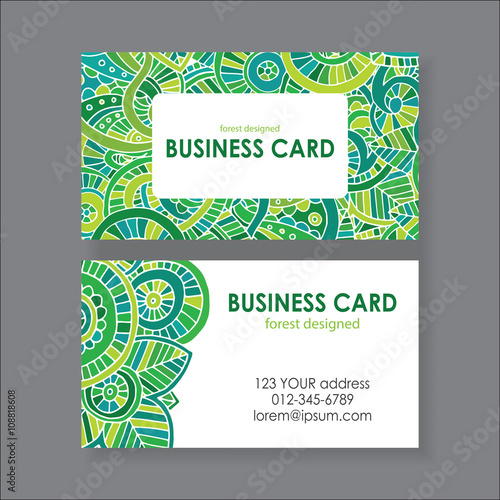ethnic business card