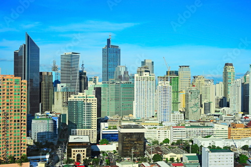 Business center of Manila  Philippines
