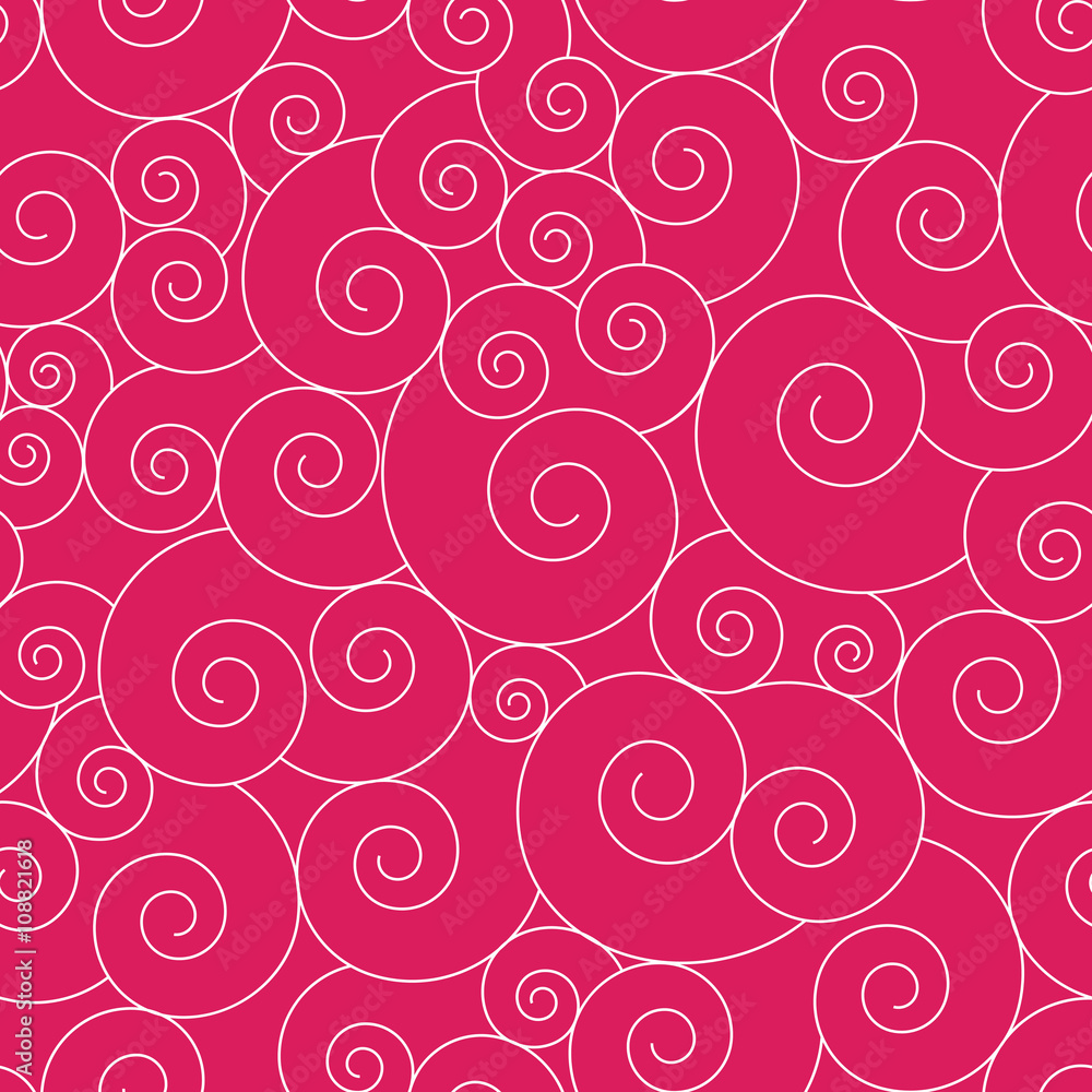 Seamless pattern with waves. Seamless wave hand-drawn pattern, w