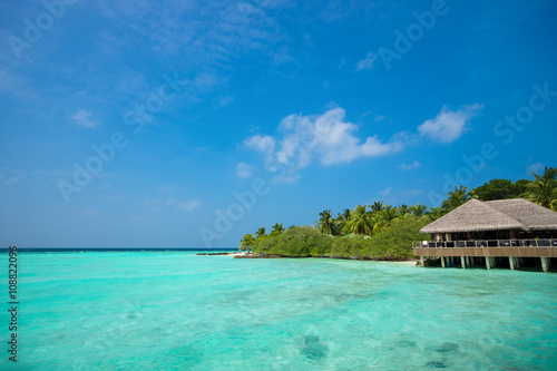 Perfect tropical island paradise beach Maldives © gawriloff
