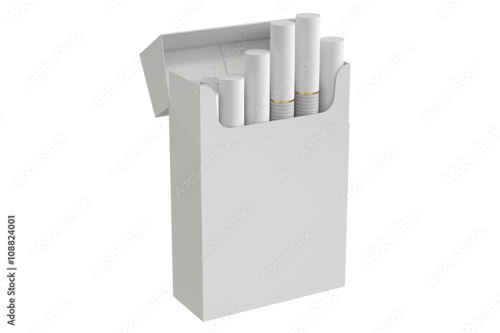 Pack of cigarettes, 3D rendering Pack of cigarettes, 3D rendering
