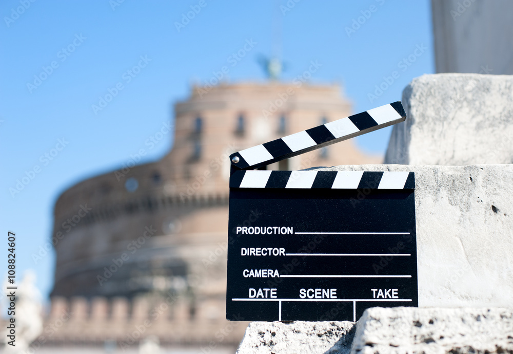 Fototapeta premium Movie production in Rome
