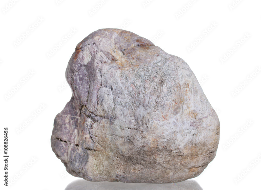 Obraz premium Stone, Isolated on a white background.