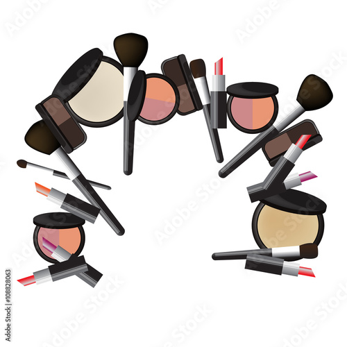 Cosmetics and Beauty vecter set