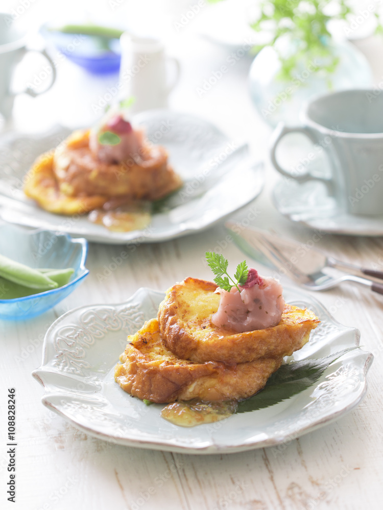 桜あんのフレンチトースト 桜あんのフレンチトースト