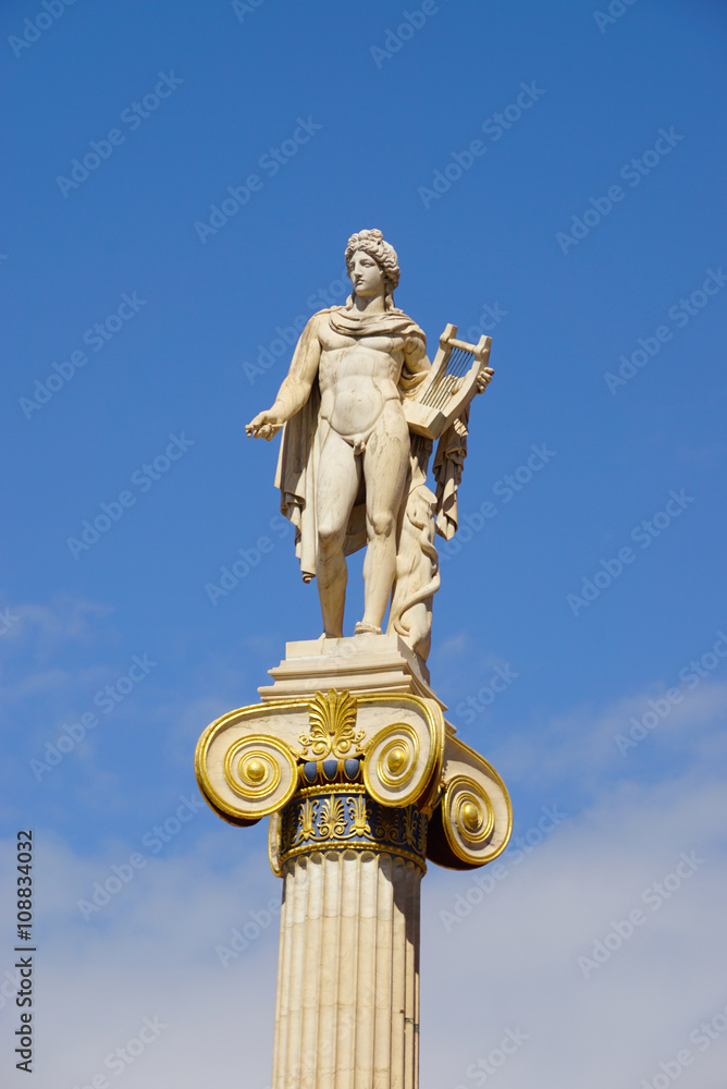 Statue of Apollo,Academy of Athens,Greece