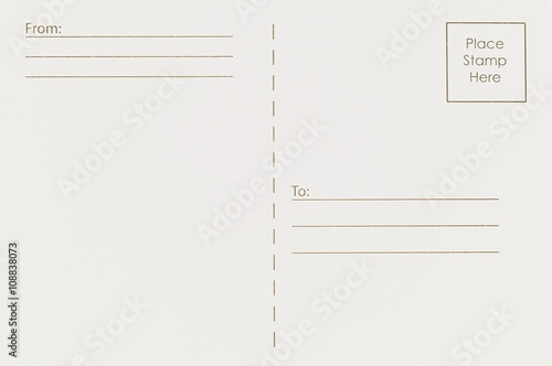 Blank postcards