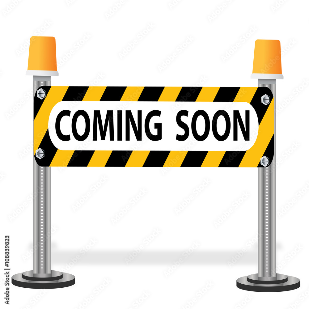 Clip Art Of Coming Soon Sign Stock Photo Adobe Stock