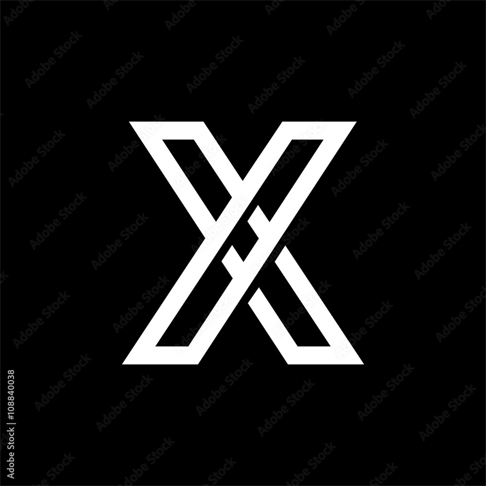 Capital letter T. From the white interwoven strips on a black background. Template for emblem, logos and monograms. Capital letter T. From the white interwoven strips on a black background. Template for emblem, logos and monograms.