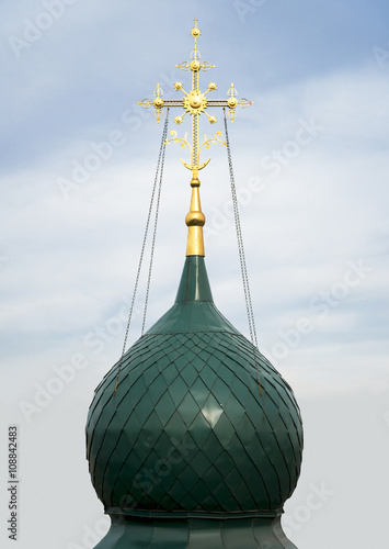 Church dome with a cross