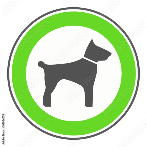 Erlaubnisschild Tiere
