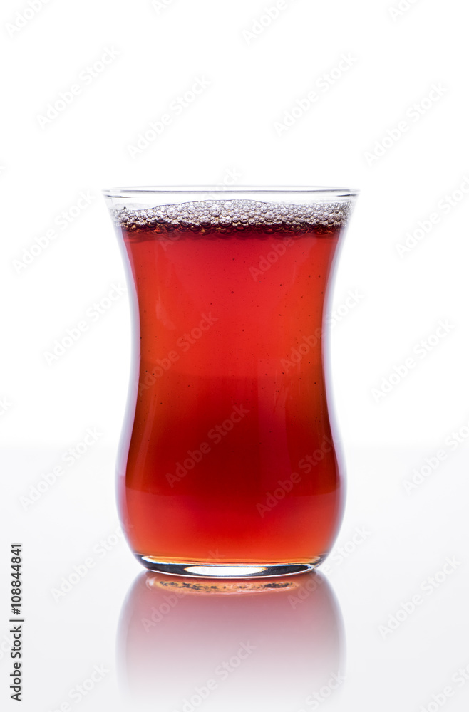 Red tea in a glass Red tea in a glass