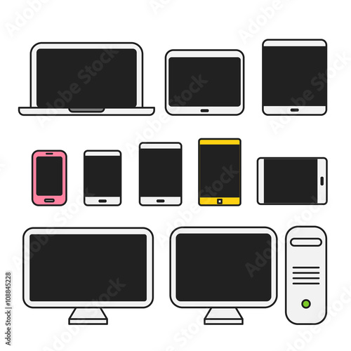 Beach landcape with chairs and umbrella