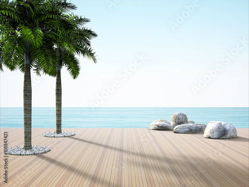 Fototapeta Naklejka Na Ścianę i Meble -  Scenery Seascape on the beach and Holidays 