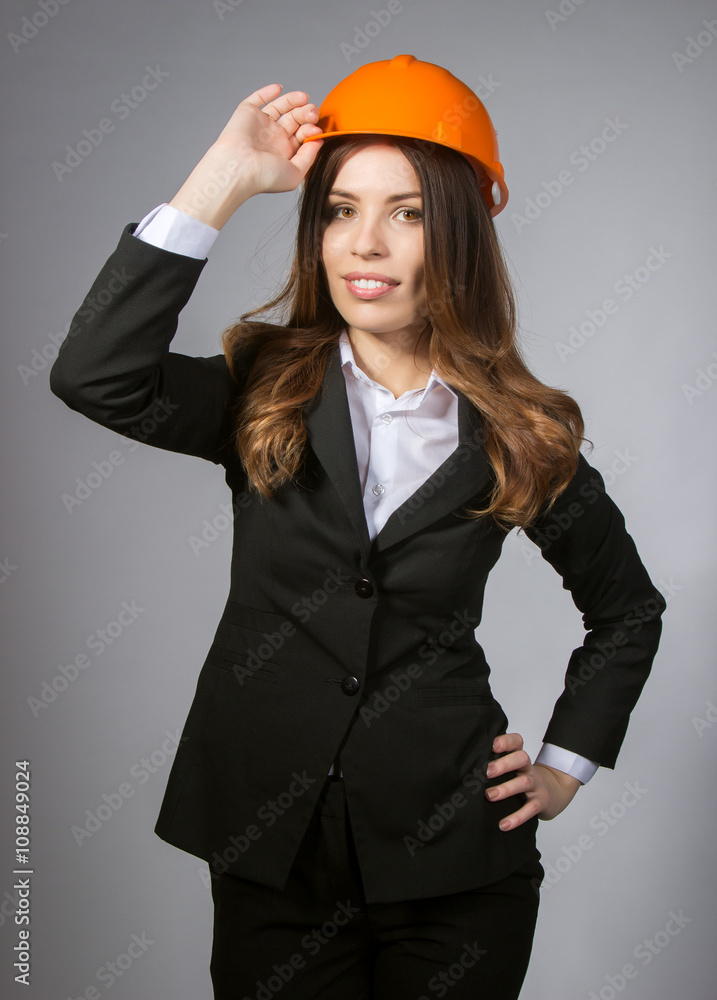 fashionable woman in helmet fashionable woman in helmet