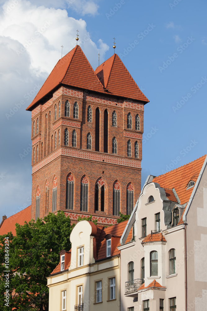 Fototapeta premium Church of St Jacob Tower in Torun