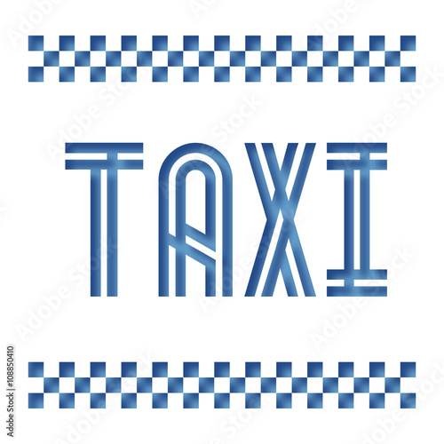 Signalétique taxi.