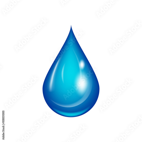 Water drop vector illustration.