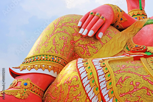 Closeup hand of Ganesha in Thailand