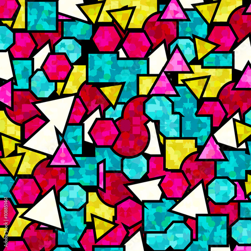 psychedelic bright geometric abstract pattern