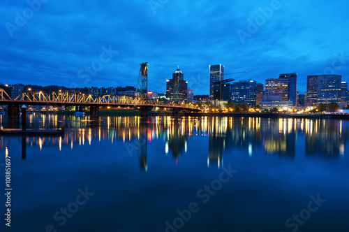 Portland Oregon at night
