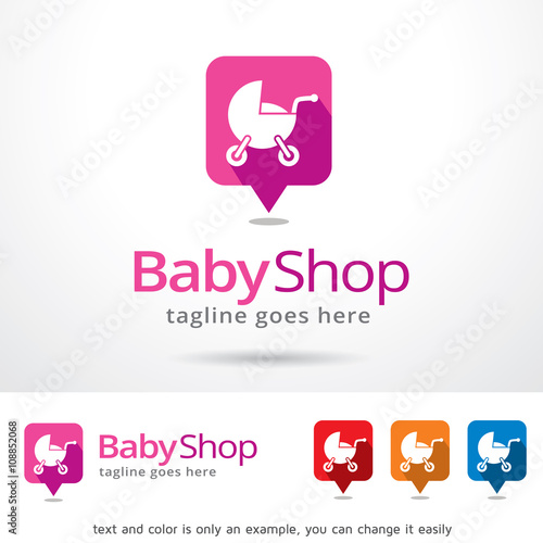 Baby Shop Logo Template Design Vector 