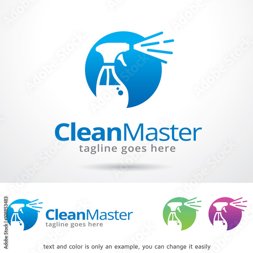 Clean Master Logo Template Design Vector 