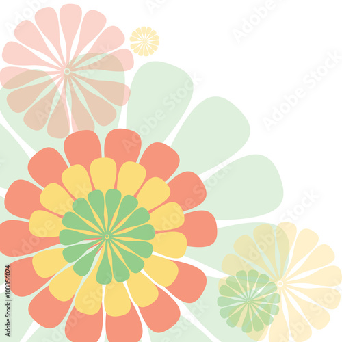 colorful flower background vector