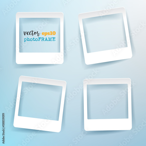 Vector Blank Photo Frames with empty space for your image.