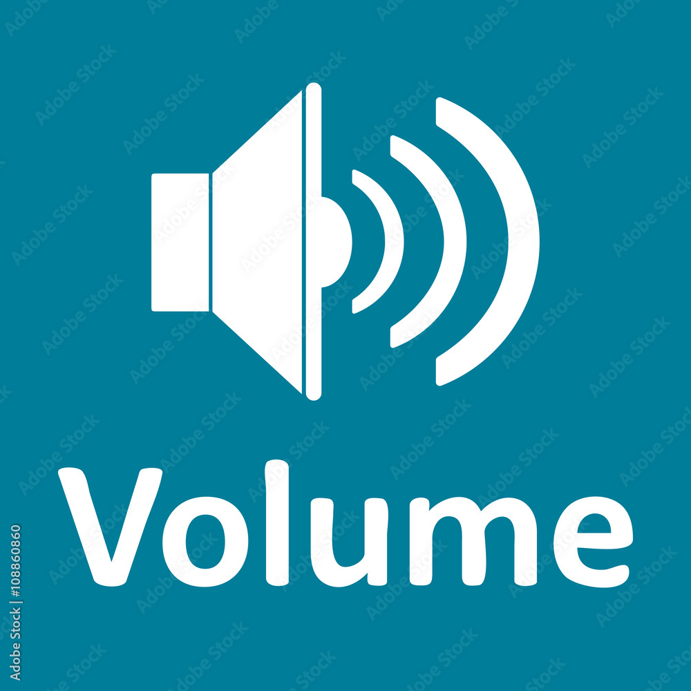 Loudspeaker and volume white Loudspeaker and volume white