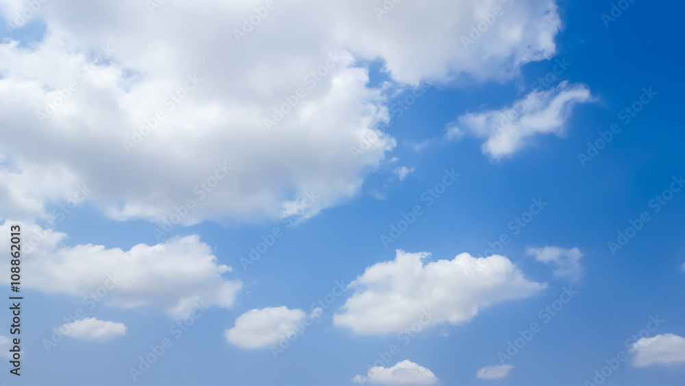 clouds on blue sky