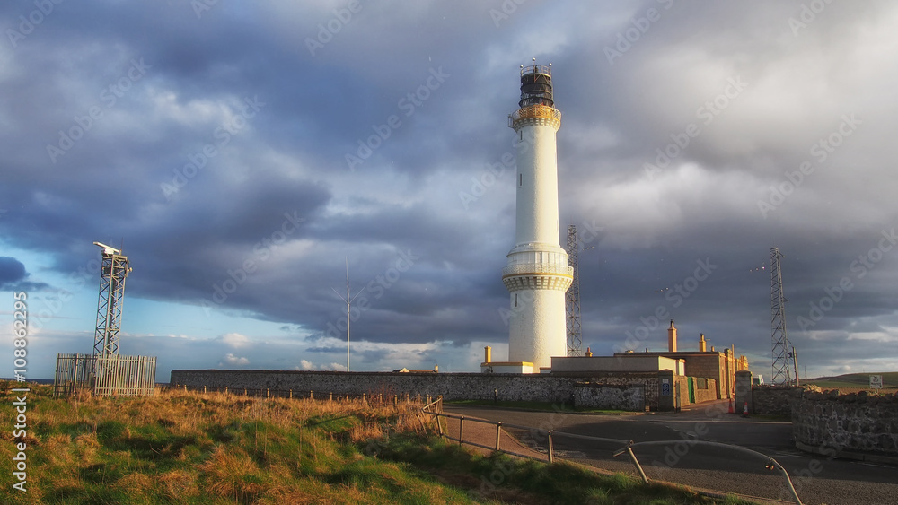 Girdle Ness-Leuchtturm in Aberdeen, Schottland Girdle Ness-Leuchtturm in Aberdeen, Schottland