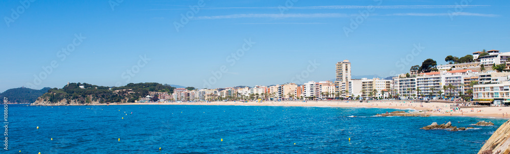Waterfront of Lloret de Mar Costa Brava Spain