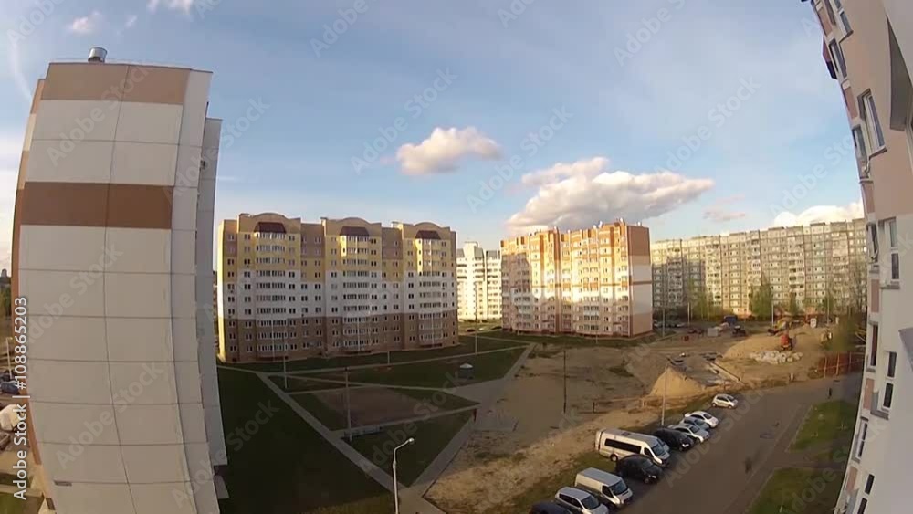 morning sunrise light city center roof top panorama time lapse belarus morning sunrise light city center roof top panorama time lapse belarus