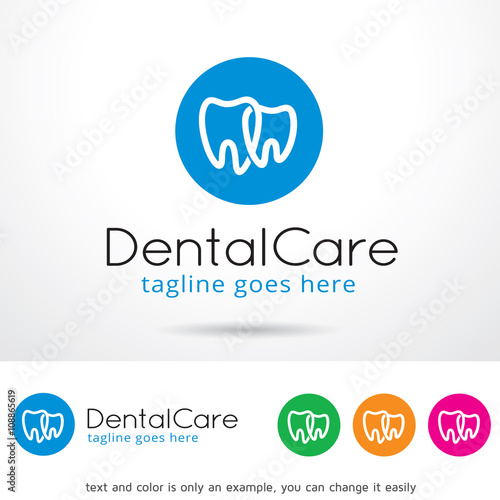 Dental Care Logo Template Design Vector 