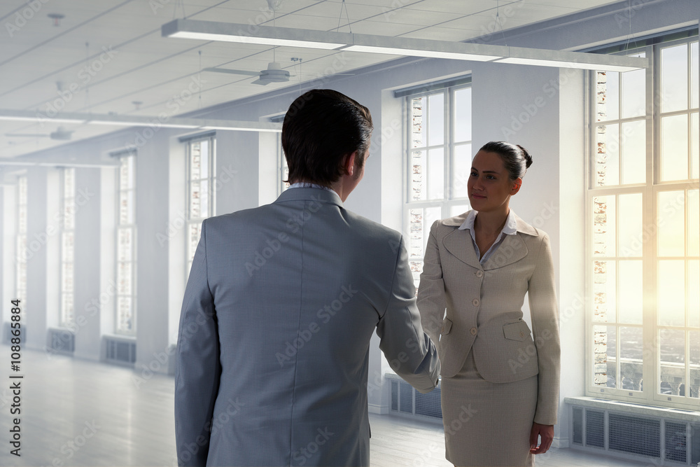 Business partners handshake Business partners handshake