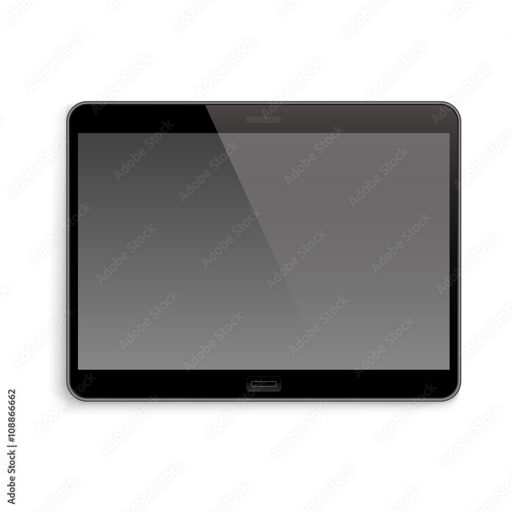 Mockup tablet in realistic style isolated on white background Mockup tablet in realistic style isolated on white background