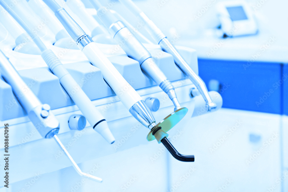 Professional Dentist tools in the dental office. Professional Dentist tools in the dental office.