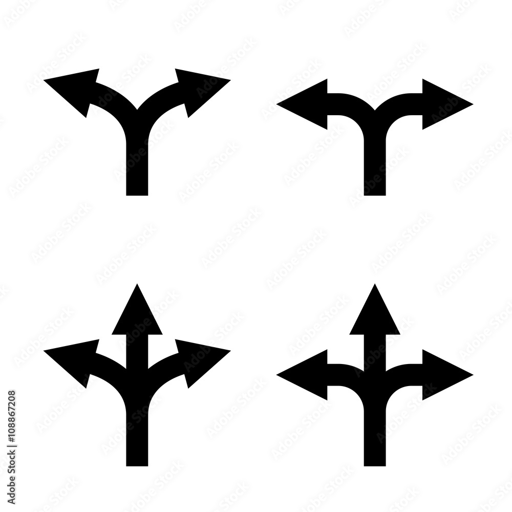 arrow sign set arrow sign set