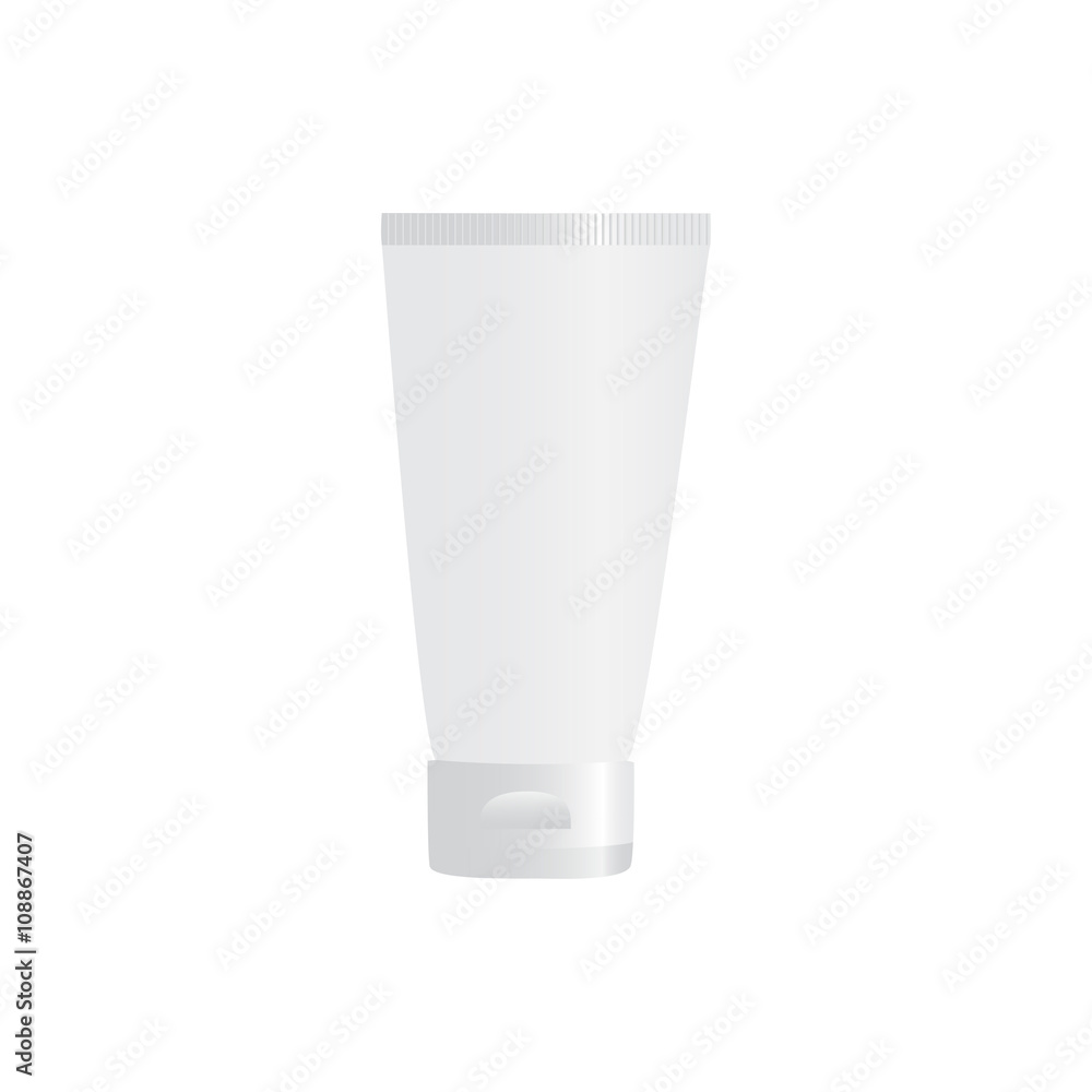 Packing for cream isolated on white background. Tube. Paste. Cre Packing for cream isolated on white background. Tube. Paste. Cre