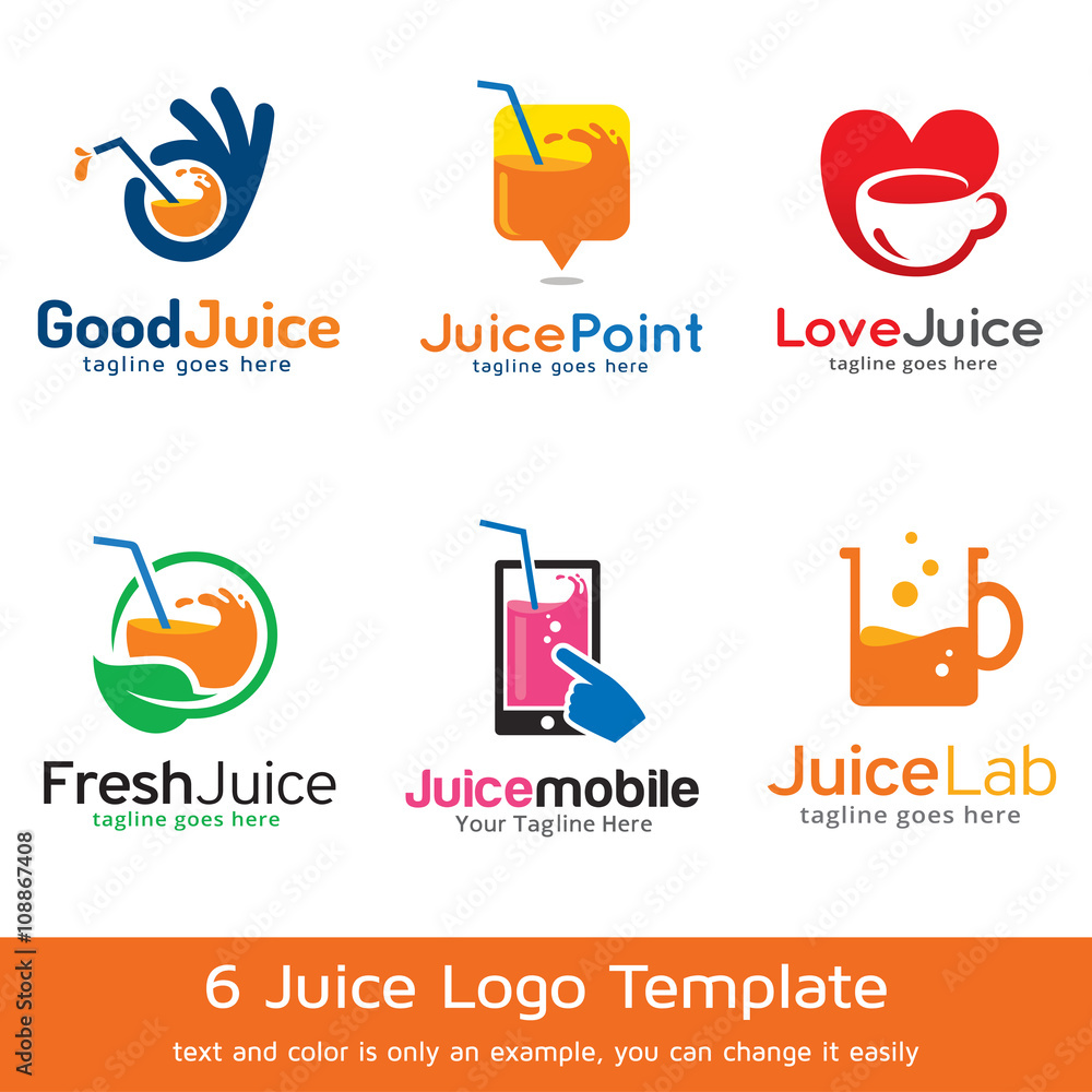 Juice Logo Template Design Vector Juice Logo Template Design Vector